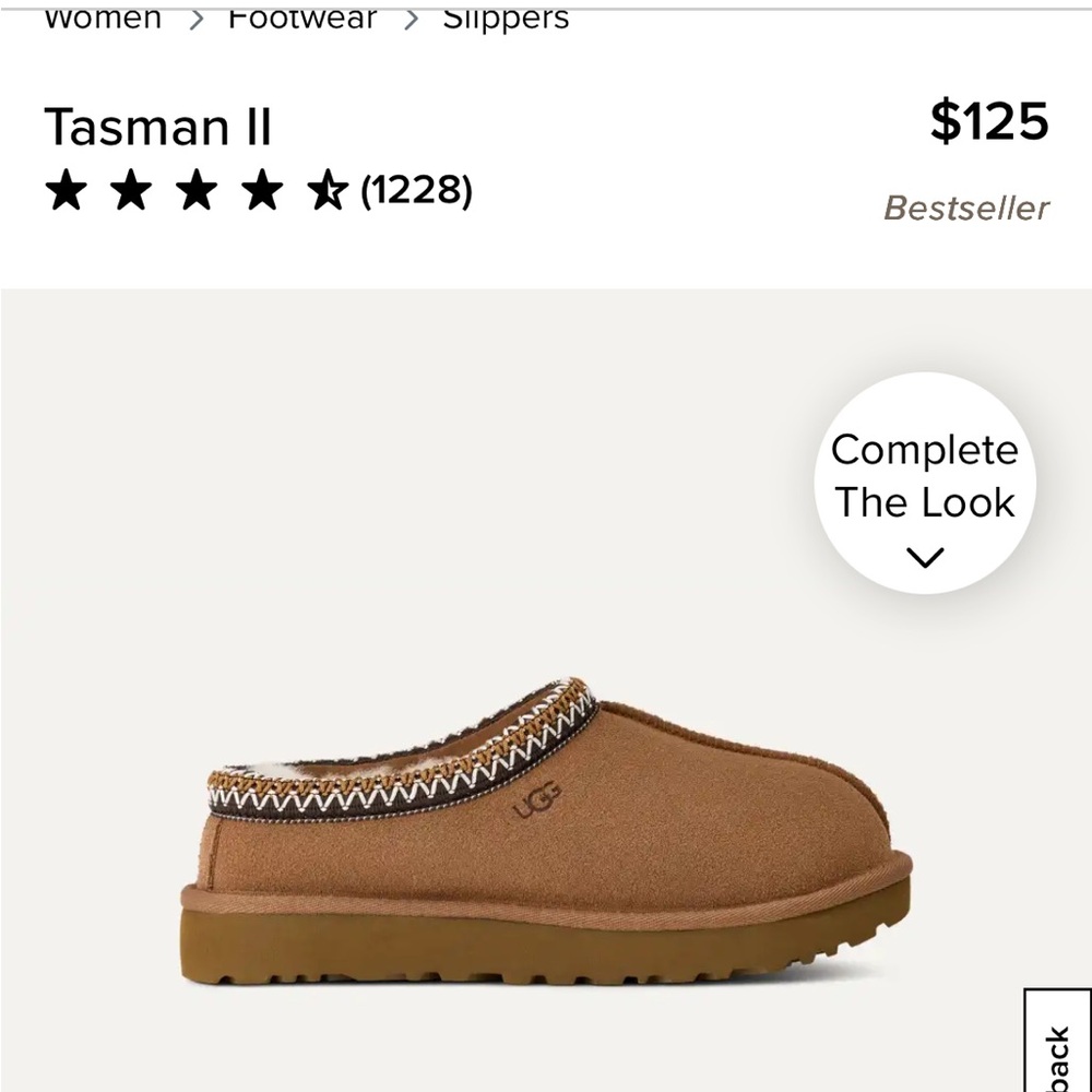 UGG Tasman II Chestnut Slippers